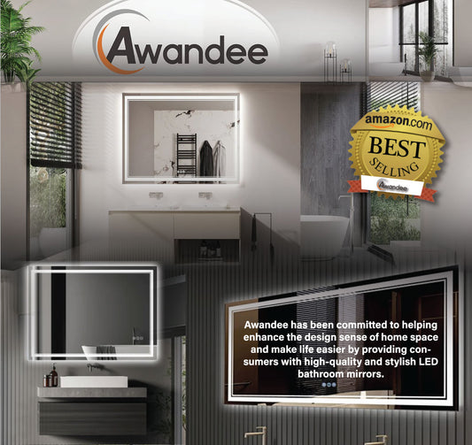 Awandee Dual Lighted LED Mirrors