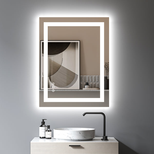 2022 Collection  Backlit + Front-Lighted LED Mirror for Bathroom 28 x 36 Inch