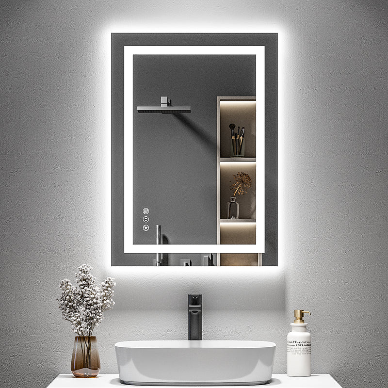 2022 Collection  Backlit + Front-Lighted LED Mirror for Bathroom 20 x 28 Inch