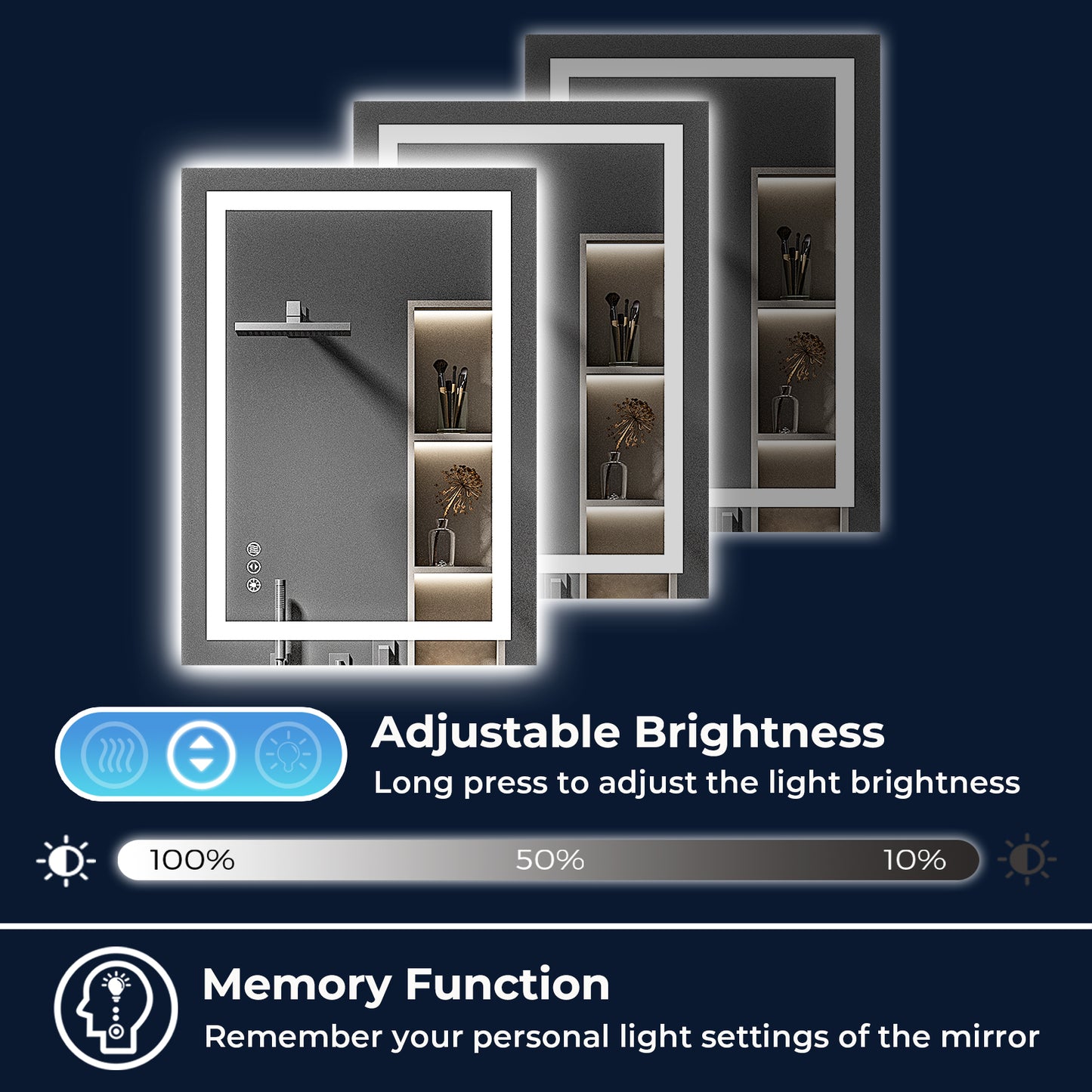 2022 Collection  Backlit + Front-Lighted LED Mirror for Bathroom 20 x 28 Inch