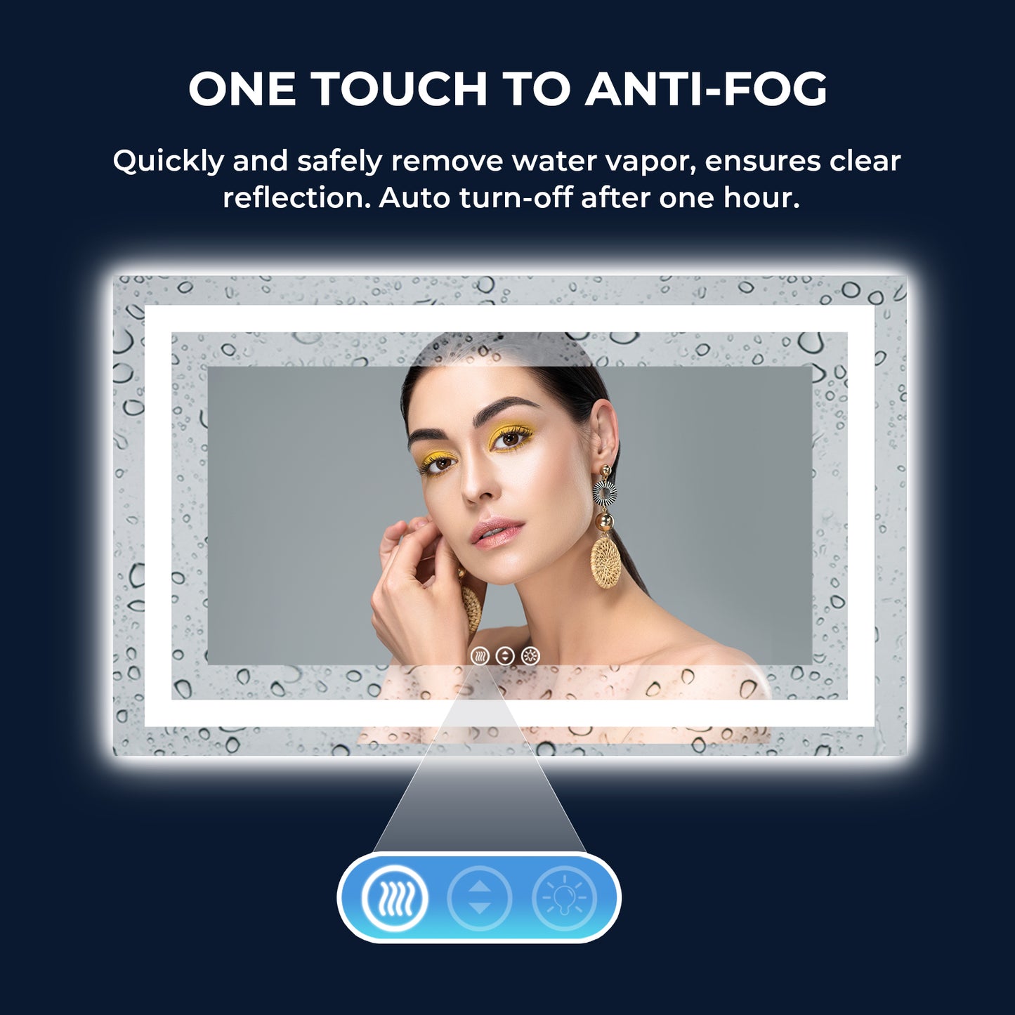 2022 Collection  Backlit + Frontlit LED Mirror for Bathroom 60 x 36 Inch