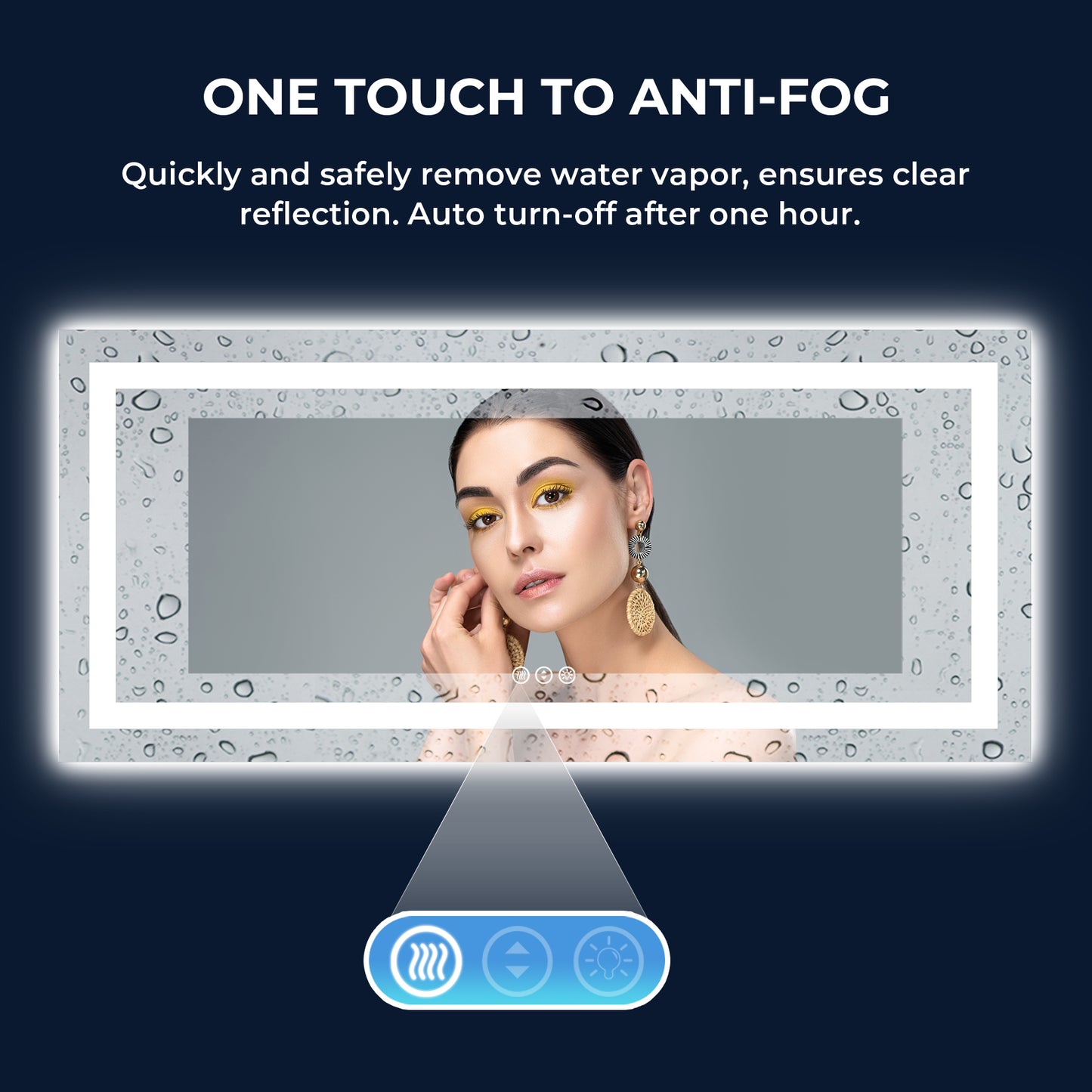 2022 Collection  Backlit + Frontlit LED Mirror for Bathroom 72 x 32 Inch