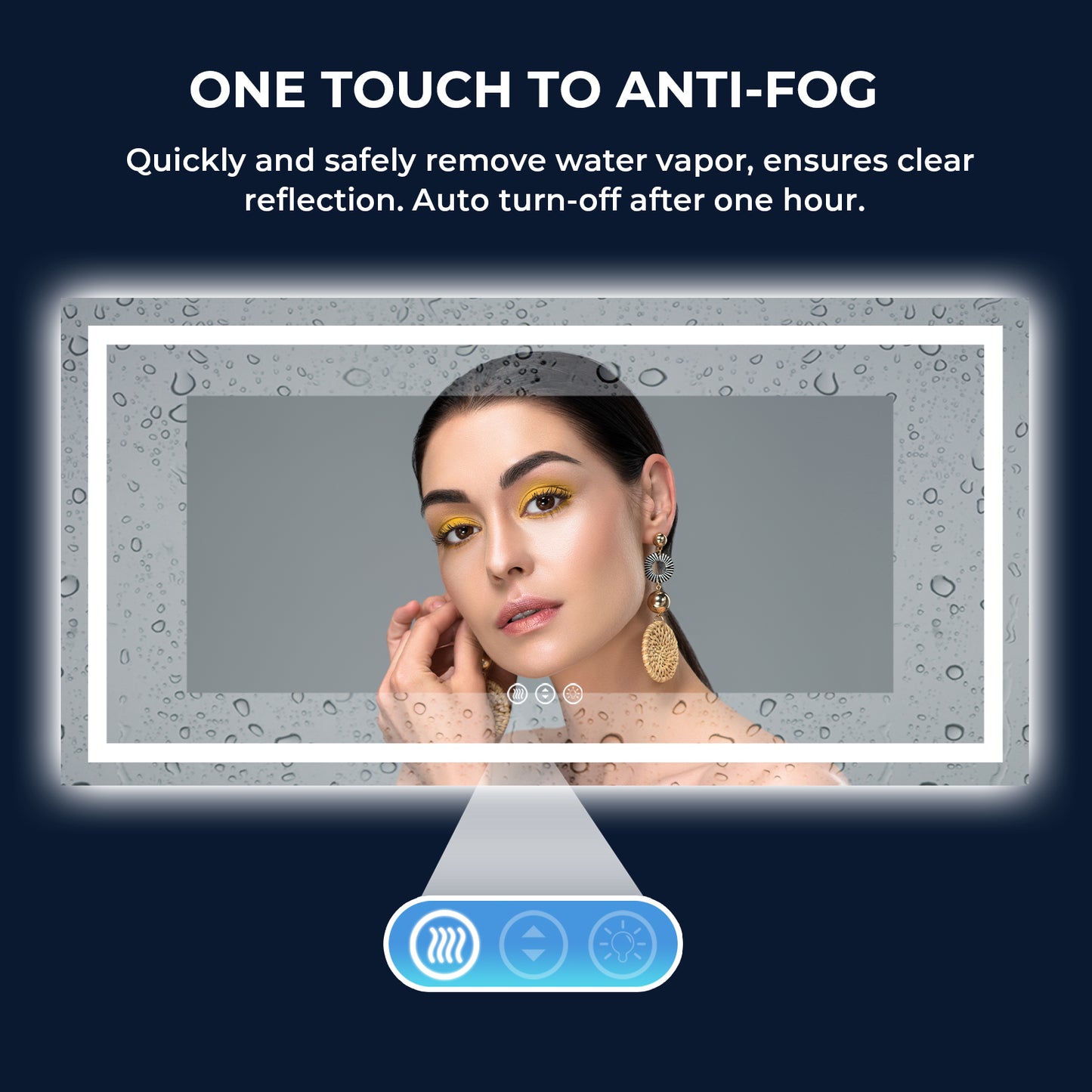 2022 Collection Backlit + Frontlit LED Mirror for Bathroom 72 x 36 Inch