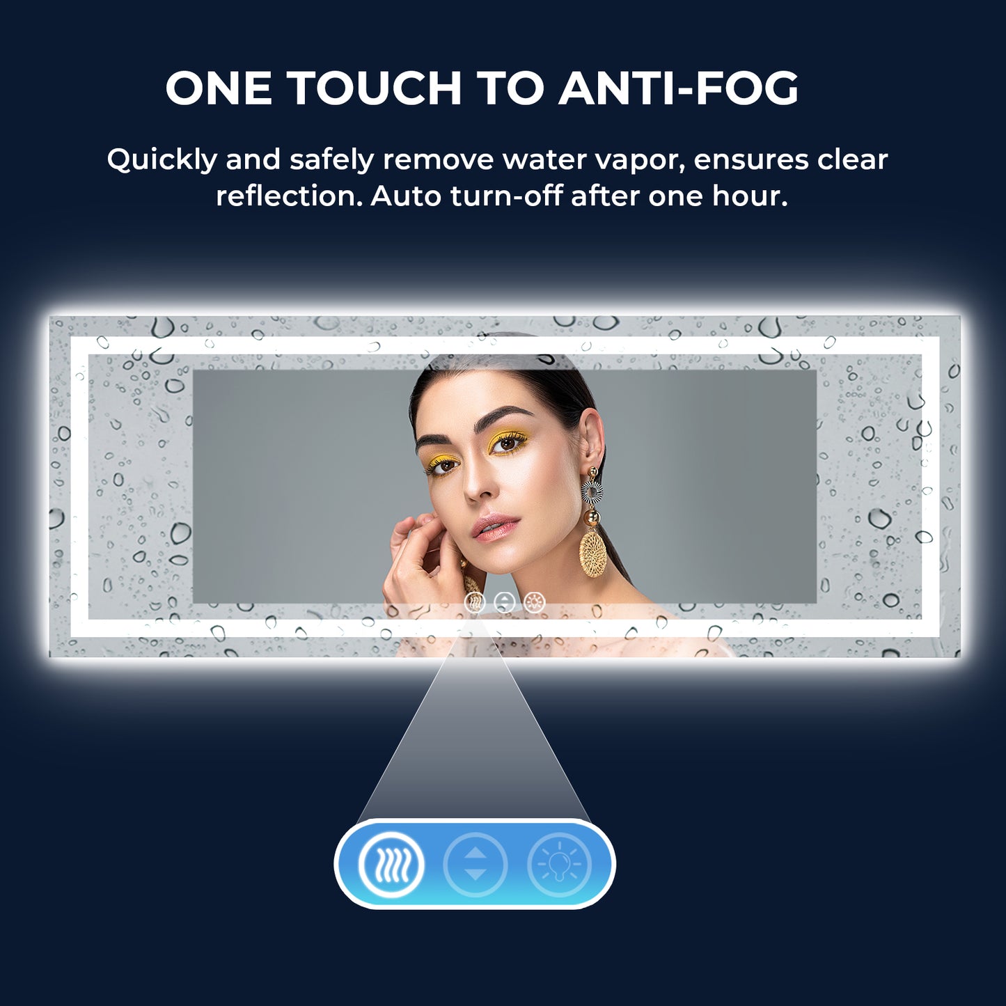 2022 Collection Backlit + Frontlit LED Mirror for Bathroom 84 x 32 Inch