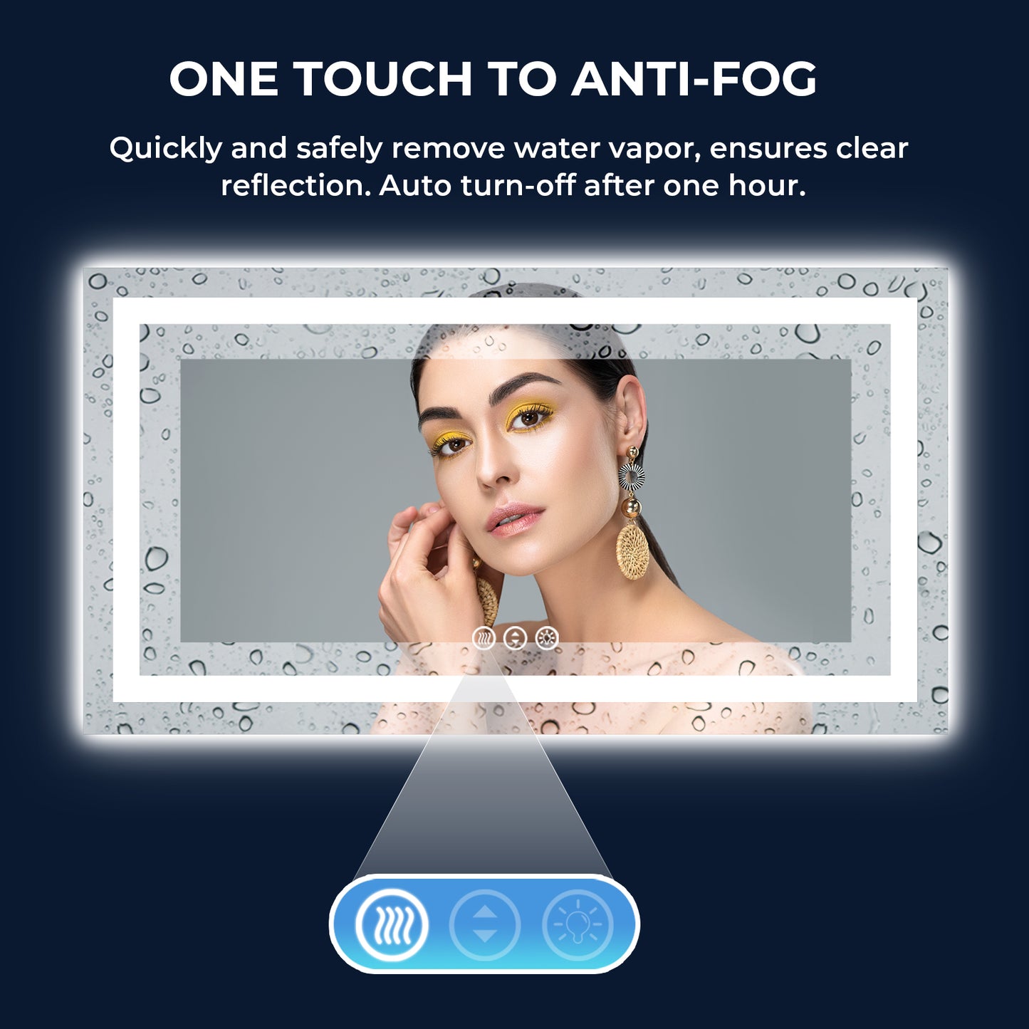 2022 Collection Backlit + Frontlit LED Mirror for Bathroom 55 x 30 Inch