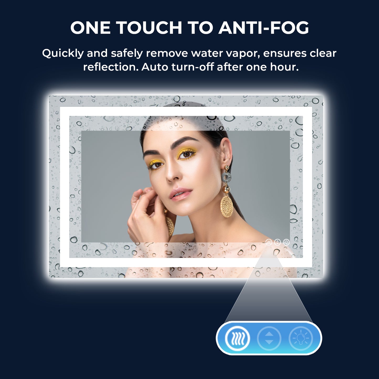 2022 Collection Backlit + Frontlit LED Mirror for Bathroom 48 x 32 Inch